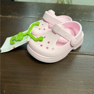 CROCS Kids' Pink Mary Jane Clog